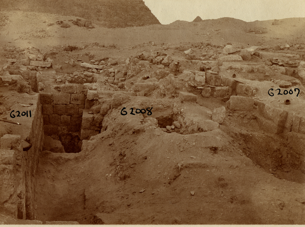 Western Cemetery: Site: Giza; View: G 2011, G 2008, G 2007